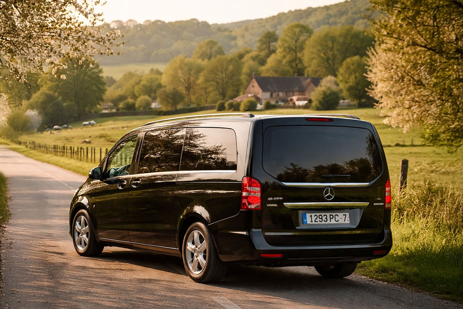 Mercedes chauffeur service in Normandy